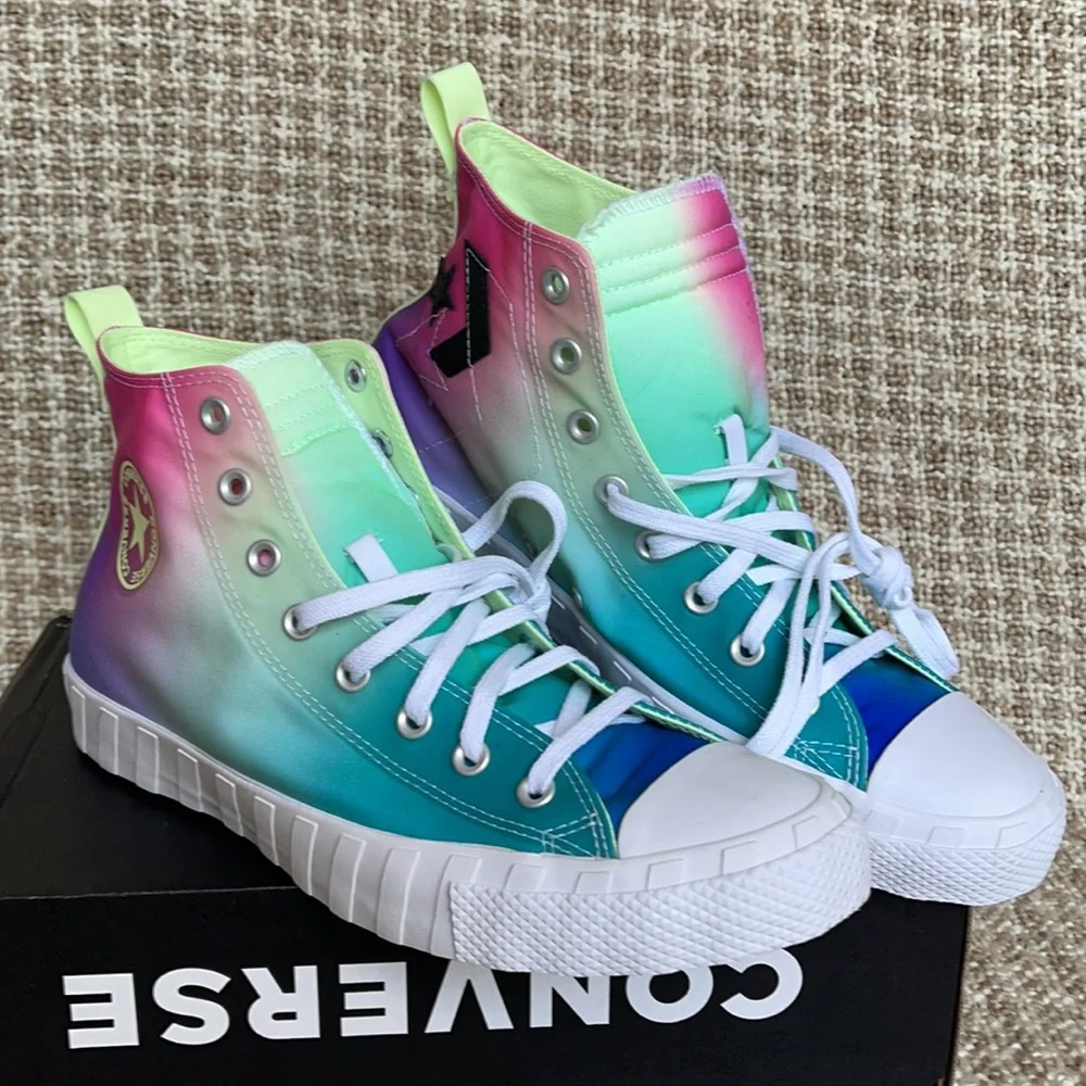 Converse Untitled Hi White/Barely Volt/Black MEN`S - Picture 5 of 15